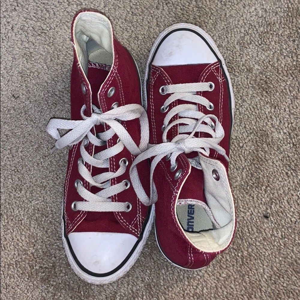 Maroon Converse